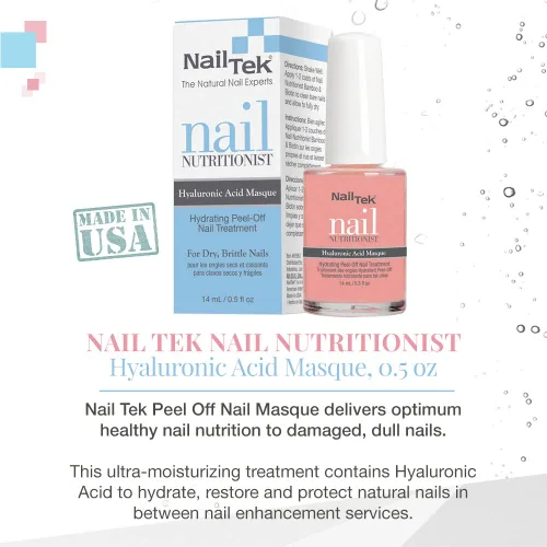 Vista 3 de Nail Tek Nail Nutritionist - Máscara de uñas despegable, color rosa, 0.5 onzas