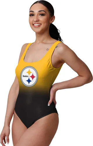 Vista 13 de FOCO Traje de baño de una pieza con logotipo del equipo de la NFL para mujer