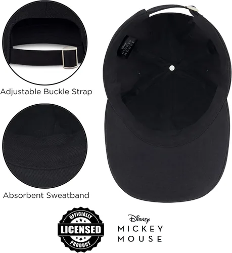 Vista 7 de Disney Gorra de béisbol para hombre, sombrero ajustable de Mickey Mouse para adultos