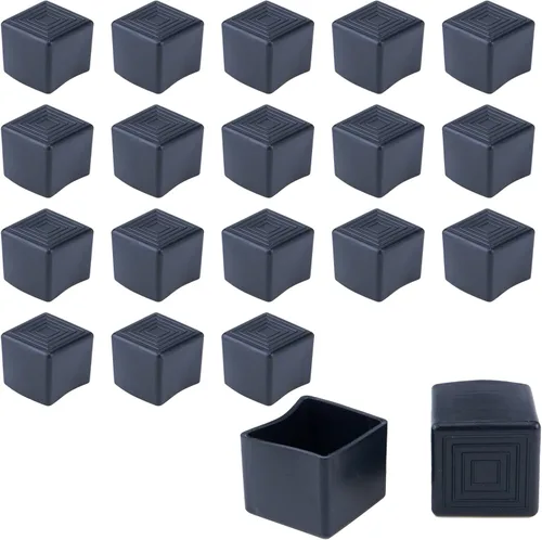 Vista 11 de Mcredy - Tapas para patas de silla, protector de patas de mesa, tamaño interior, 1-1/2 pulgadas x 1-1/2 pulgadas, para patas de muebles cuadradas