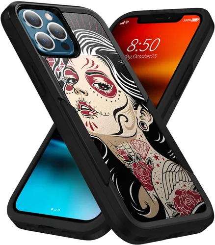 Vista 8 de CasesOnDeck - Funda de agarre compatible con Apple iPhone 13 Pro Max (2021) y iPhone 13 Pro Max [Grip Tactical] Funda delgada y resistente