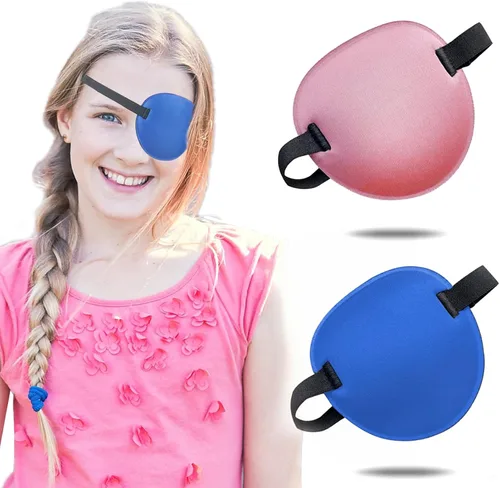 Vista 16 de 2 parches oculares, parches oculares médicos para adultos, parche ocular ajustable 3D, parches oculares suaves para ambliopía u ojo vago, válidos