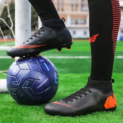 Vista 6 de WILTENA Botas de fútbol clásicas de moda unisex para mujer