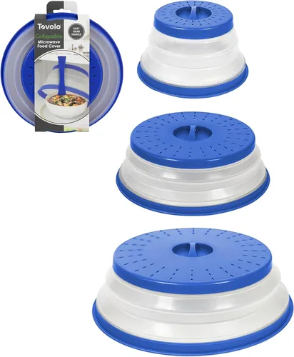 Vista 13 de Tovolo Cubierta antisalpicaduras para microondas para alimentos, mediano (rojo manzana acaramelada) – Tapa protectora antisalpicaduras de silicona