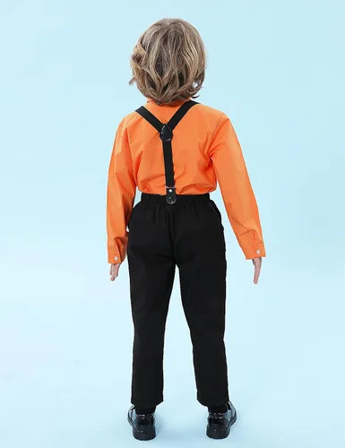 Vista 53 de A&J DESIGN Conjunto de ropa formal para niños pequeños con tirantes y tirantes