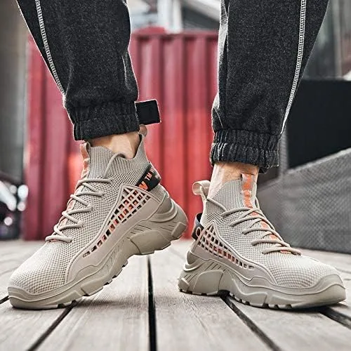 Vista 9 de SANNAX Mens Walking Shoes Workout Tennis Sneakers Non Slip Fashion Sports Shoe Lightweight Casual Breathable