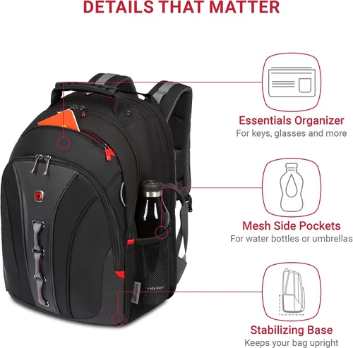 Vista 5 de Equipaje Wenger Maxxum, Negro /Gris
