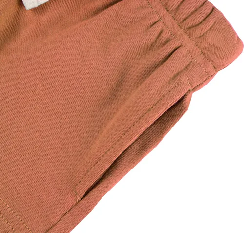 Vista 6 de Pantalones cortos de algodón de color sólido para bebés, niños y niñas