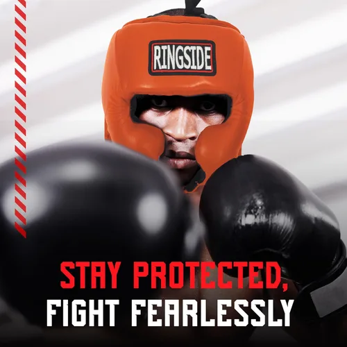 Vista 8 de Ringside, Muay Thai, MMA, casco con protección para enfrentamiento de boxeo con laterales