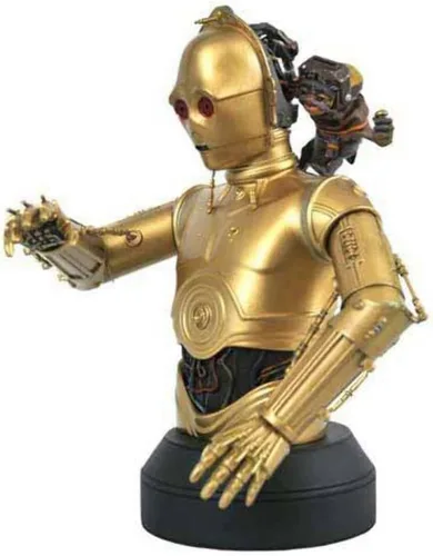Vista 2 de Star Wars: El ascenso de Skywalker: C-3PO y Babu Frik busto a escala 1:6