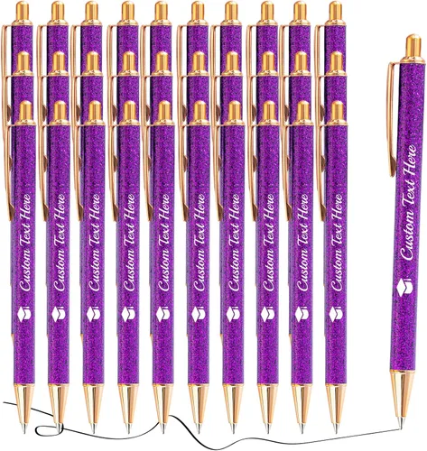 Vista 73 de Aolun 10 bolígrafos personalizados con nombre, bolígrafo retráctil con mensaje de texto para mujeres, enfermeras, escritura, cumpleaños, graduación