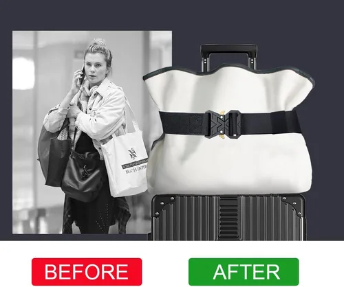 Vista 3 de Cinturón de viaje para equipaje, correa de equipaje de moda para bolsa de transporte, ajuste ajustable a la mayoría de bolsas de viaje, accesorios