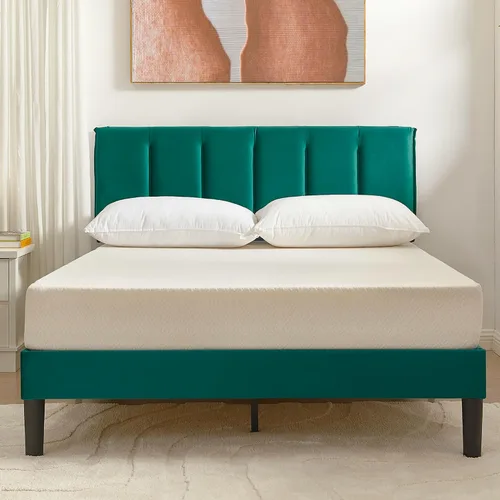 Vista 66 de VECELO Base de cama de tamaño individual con cajón de almacenamiento, base de cama de plataforma resistente con cabecera y fuerte soporte de Negro