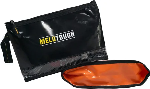 Vista 8 de MELOTOUGH material impermeable 12 pulgadas bolsa de herramientas con cremallera 2 unidades, bolsa de herramientas multiusos para herramientas