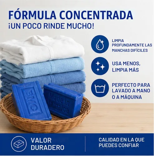 Vista 6 de Jabón azul para ropa 3 X 4.23 OZ