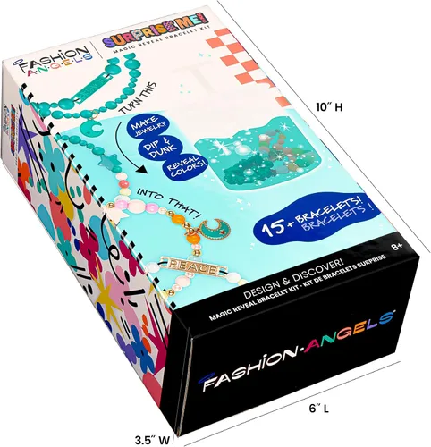 Vista 7 de Fashion Angels Surprise Me! Magic Reveal - Juego de pulseras de poni, cuentas metálicas, dijes, arandela de cuentas mágicas y más, experiencia