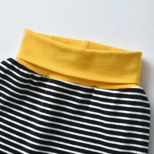 Vista 7 de Conjunto de sudadera con capucha de manga larga a rayas para bebé (niño) de Rebey