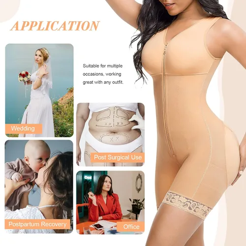 Vista 6 de Lover-Beauty Tummy Control Shapewear for Women Fajas Post Surgery Compression Garment Full Body Shaper Butt Lifter