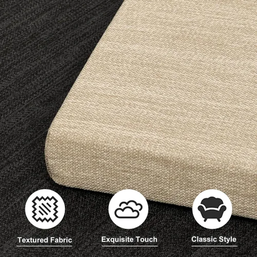 Vista 6 de baibu Cojines rectangulares de espuma viscoelástica, de doble capa, antideslizantes para sillas de comedor, cojines para taburete de banco de cocina