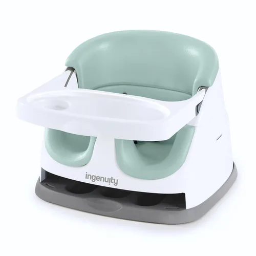 Vista 20 de Ingenuity Asiento base para bebé 2-en-1 con bandeja auto-guardable para alimentación y piso - Cashmere