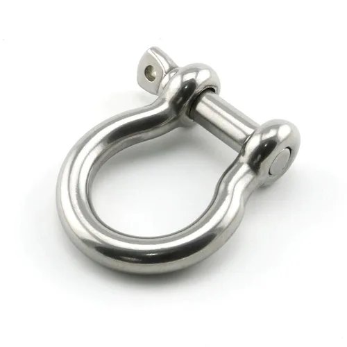 Vista 5 de Heyous 1/2 pulgada 0.472 in tornillo pin ancla grillete de acero inoxidable resistente en forma de arco abrazadera de carga para cadenas Wirerope