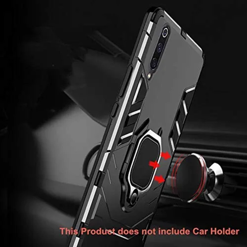 Vista 5 de Funda para Xiaomi Pocophone F1/Poco F1, 2 en 1 híbrida resistente armadura a prueba de golpes Defensor Kickstand Dual Layer Bumper Hard Back Case