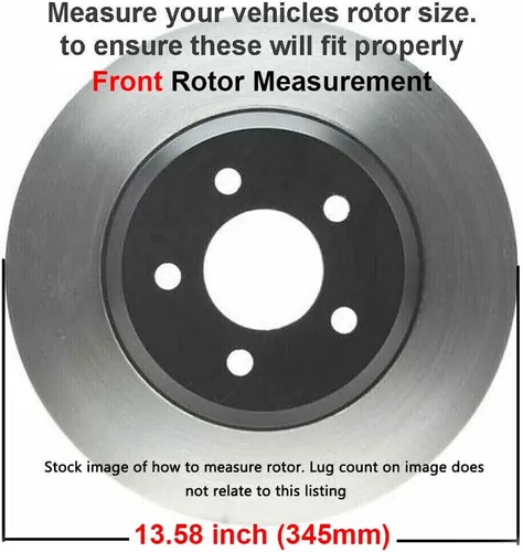 Vista 3 de Detroit Axle - Kit de freno delantero para Ford Edge 2015-2021 Lincoln Nautilus 2016-2018 MKX 2015-2021, rotores de freno ranurados perforados
