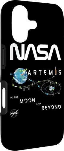 Vista 3 de NASA Artemis Mission Exploration Insignia Worm Logo Case for iPhone 17