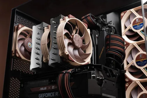Vista 5 de Noctua NH-D15 G2, enfriador de CPU de doble torre, versión estándar completa recomendada para AMD AM5 e Intel LGA1851 / LGA1700 (marrón)