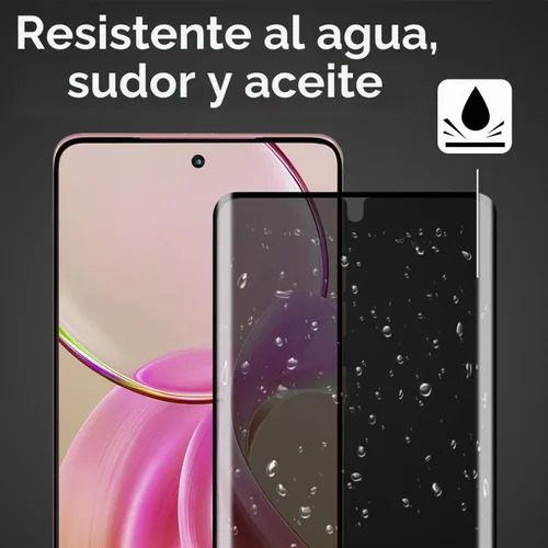 Vista 6 de Protector de pantalla de privacidad para Motorola Edge 2025/60 Negro
