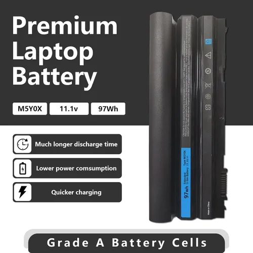 Vista 2 de 97Wh M5Y0X 9-Cell Laptop Batería para Dell Latitude E6420 E6430 E6440 E6520 E6530 E6540 E5420 E5430 E5520 E5530 Inspiron 4420 5420 54255 7420 7520