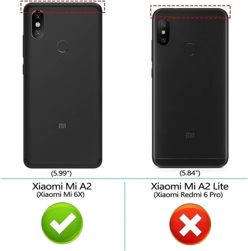 Vista 2 de LuluMain - Funda compatible con Xiaomi Mi A2, soporte de anillo de metal a prueba de golpes (funciona con soporte magnético para automóvil)