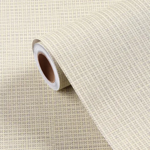 Vista 10 de FunStick Papel Tapiz de Hierba Gruesa Despegar y Pegar Papel Tapiz Texturizado Gris Papel de Pared de Vinilo Autoadhesivo Removible Papel