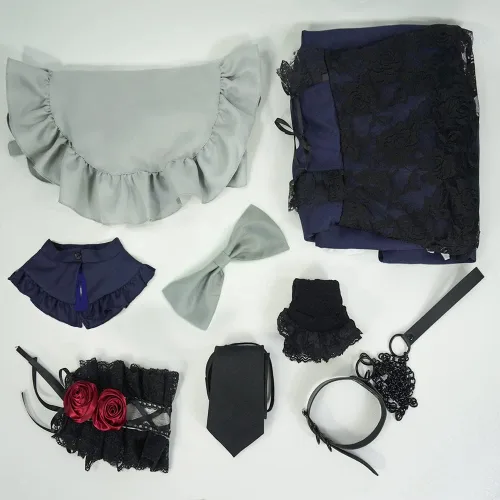 Vista 6 de My Dress Up Darling Kitagawa Marin - Vestido de sirvienta japonesa para cosplay disfraz de Halloween Lolita