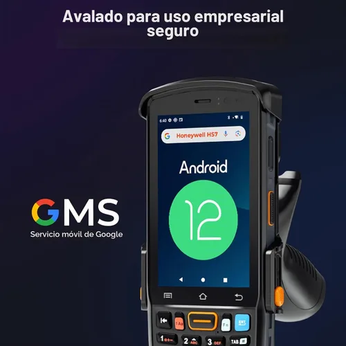 Vista 8 de MUNBYN - Escáner de código de barras Android 082Pro, Android 12 PDA, funciona con el motor de escaneo de código de barras Honeywell HS7, computadora
