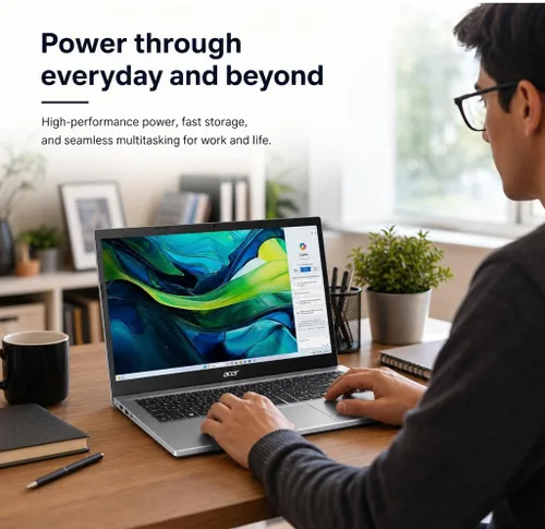Vista 6 de Newegg Aspire Go 15 AI Ready Laptop 15.6" FHD (1920x1080) Pantalla IPS