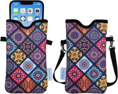 Vista 78 de Tainada Funda Estuche Bolsa de Neopreno para Teléfono para Hombres y Mujeres con Correa Cruzada/Cordón para el Cuello para iPhone 17/16/15 Pro Max