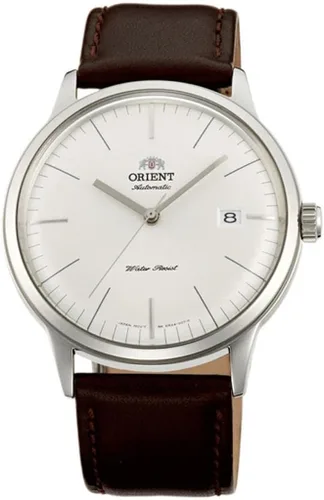 Vista 3 de Orient Reloj automático analógico para hombre con correa de cuero FAC0000EW0, plateado, Correa