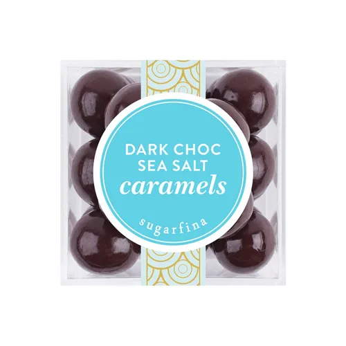 Vista 4 de Sugarfina Caramelos de sal marina de chocolate oscuro, caramelo pequeño, bocados de chocolate, 2.6 onzas, 1 unidad