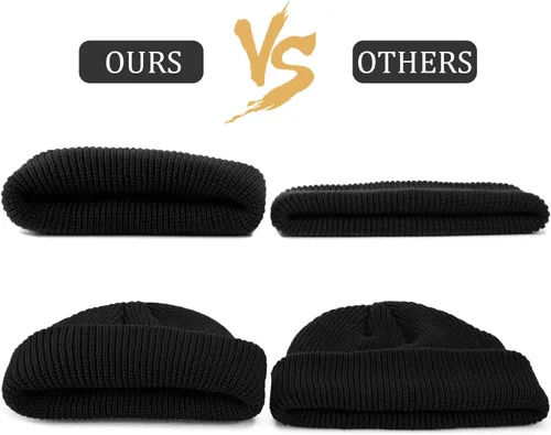 Vista 5 de SATINIOR Gorro de pescador unisex con borde enrollable, 4 piezas