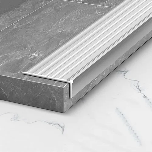 Vista 14 de ARCVOX Protector de borde de umbral en forma de L, tiras de transición para pisos resistentes a la suciedad, protector de borde de aluminio