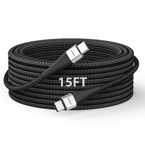 Vista 12 de Cable corto USB C, cable USB C a USB C de 100 W, cable de carga rápida de 1 Negro