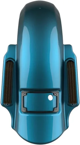 Vista 16 de Advanblack Dominator - Guardabarros trasero estirado para Harley Davidson Touring 2014+, deslizamiento de treet, Road Glide