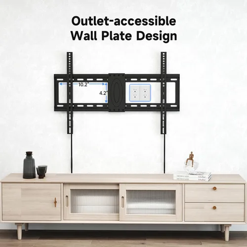 Vista 5 de suptek Soporte de pared para televisores de pantalla plana de 37 a 86 pulgadas, montaje fijo de perfil bajo para hasta 176 libras y VESA