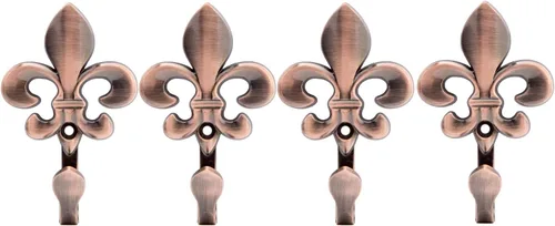 Vista 8 de Ganchos decorativos para toallas de baño, ganchos de pared para abrigos, ganchos de metal resistentes, ganchos colgantes para colgar llaves, bolso
