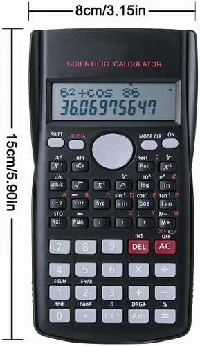 Vista 3 de Calculadoras científicas de escritorio, calculadoras científicas para estudiantes, calculadora científica de 240 funciones, 2 líneas, 10+2 dígitos