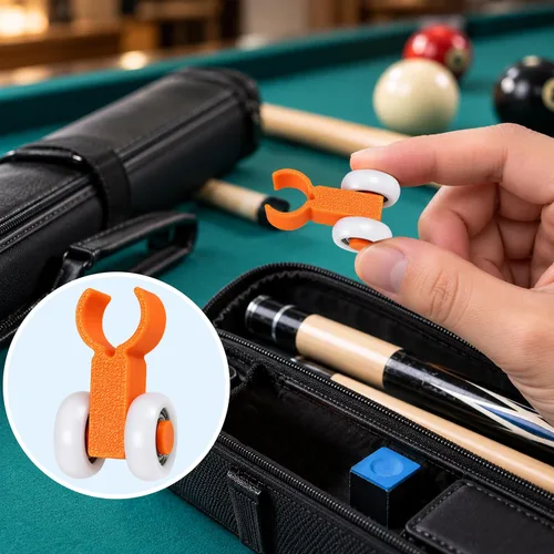 Vista 9 de Puente de billar para taco de billar con rueda, billar entrenador Snookers