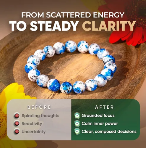 Vista 10 de Conscious Items Pulseras espirituales para mujeres y hombres, pulsera de cristal curativo con piedras naturales para meditación, alineación