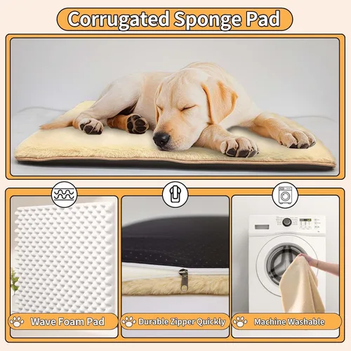 Vista 7 de Mueble de jaula para perros pequeños, perrera para interiores, antimasticación, antiescape, con almohadilla de cama, mesa auxiliar de madera, jaula