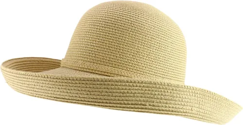Vista 3 de Trendy Apparel Shop Sombrero de sol con ala de hervidor de agua grande con protección UPF 50+ para mujer